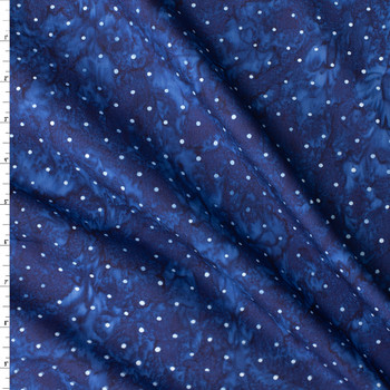 Kasuri - Navy Indonesian Cotton Batik from Robert Kaufman #31198 Fabric By The Yard