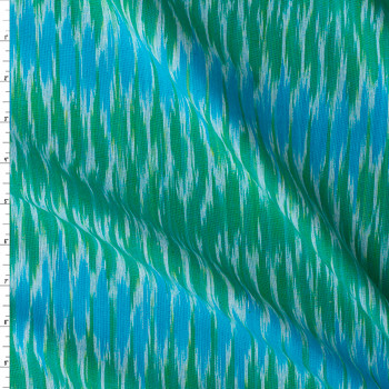 Green Bali Cotton Ikat from Robert Kaufman #31204 Fabric By The Yard