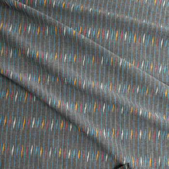 Multi Bali Cotton Ikat from Robert Kaufman #31205 Fabric By The Yard - Wide shot