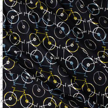 Clea Bikeleidoscope Stretch Cotton Jersey Knit from Art Gallery Fabrics #31209 Fabric By The Yard