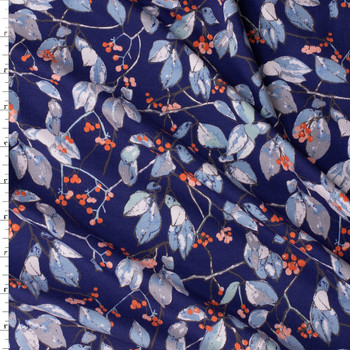 Earthen Serein Branchlet Stretch Cotton Jersey Knit from Art Gallery Fabrics #31221 Fabric By The Yard