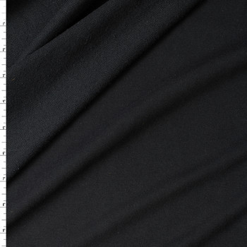Black Stretch Cotton French Terry #31295 Fabric By The Yard