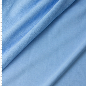 Light Blue Stretch Cotton French Terry #31297 Fabric By The Yard