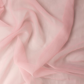 Pink Silk Crepe Organza #31329 Fabric By The Yard - Wide shot
