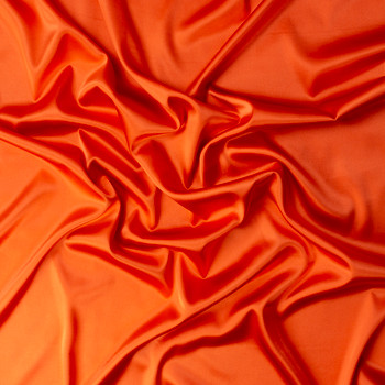 Orange Stretch Silk Charmeuse #31336 Fabric By The Yard - Wide shot