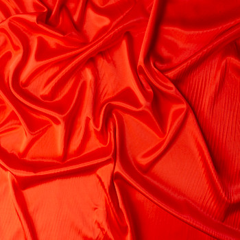 Red Stretch Silk Charmeuse #31337 Fabric By The Yard - Wide shot