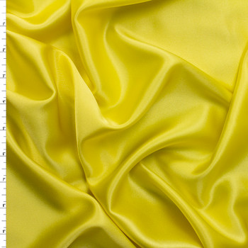Lemon Stretch Silk Charmeuse #31339 Fabric By The Yard