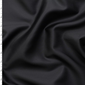 Black Shirt Weight Cotton Sateen #31358 Fabric By The Yard