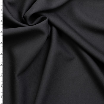 Black Classic Wool/Poly Suiting #31359 Fabric By The Yard