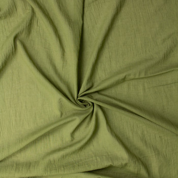 Olive Green Cotton Voile #31379 Fabric By The Yard - Wide shot