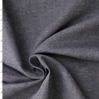 Dark Indigo European Designer Denim Look Linen #31424 Fabric By The Yard