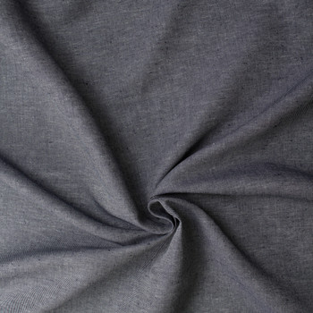 Dark Indigo European Designer Denim Look Linen #31424 Fabric By The Yard - Wide shot