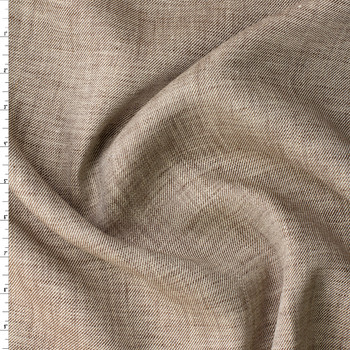 Toasted Flax European Designer Denim Look Linen #31427 Fabric By The Yard