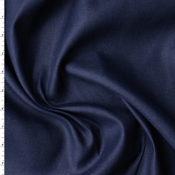 Navy Blue European Designer Linen #31430 Fabric By The Yard