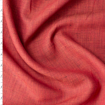 Pomegranate Melange European Designer Linen End on End #31437 Fabric By The Yard