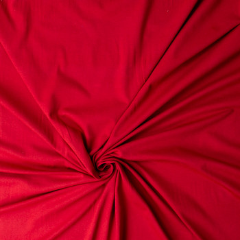 Red Cotton/Spandex Jersey #31461 Fabric By The Yard - Wide shot