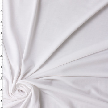 White Poly/Spandex Jersey Knit #31463 Fabric By The Yard