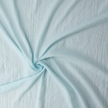 Light Blue Diamond Pattern Dobby Weave Poly/Cotton Gauze #31507 Fabric By The Yard - Wide shot