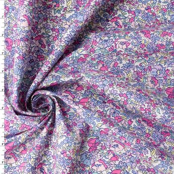 Chelsea Garden Floral Cotton Poplin #31541 Fabric By The Yard