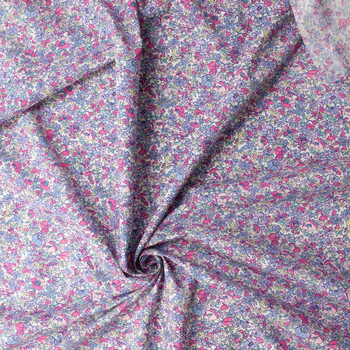 Chelsea Garden Floral Cotton Poplin #31541 Fabric By The Yard - Wide shot
