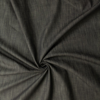 Black 11.9oz Italian Denim from Jacob Cohën #31563 Fabric By The Yard - Wide shot