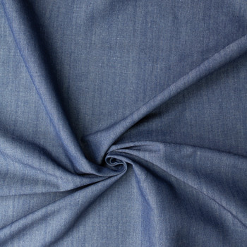 Indigo 10.9oz Italian Denim from Jacob Cohën #31587 Fabric By The Yard - Wide shot