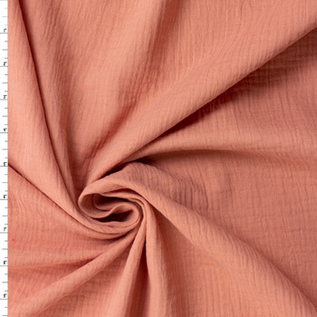 Clay Designer Cotton Double Gauze #31629 Fabric By The Yard