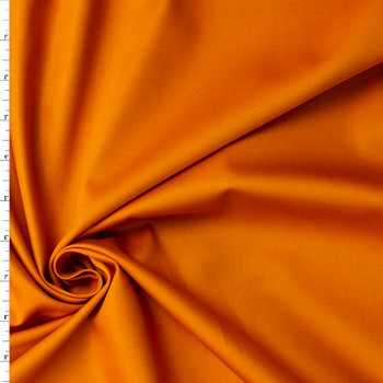 Pumpkin Designer Cotton Sateen #31652 Fabric By The Yard