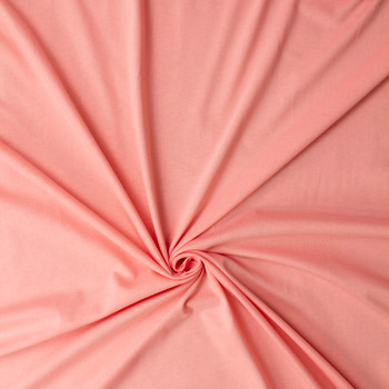 Peach Organic Cotton Jersey #31656 Fabric By The Yard - Wide shot