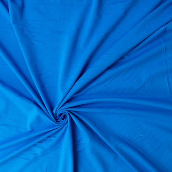 Turquoise Stretch Cotton Jersey Knit #31660 Fabric By The Yard - Wide shot