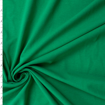 Bright Green Stretch Cotton Jersey Knit #31663 Fabric By The Yard