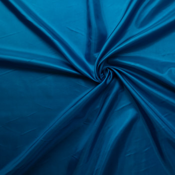 Teal Japanese Poly Habotai #31699 Fabric By The Yard - Wide shot