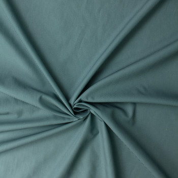 White Micro Dot on Hunter Italian Designer Cotton Poplin #31785 Fabric By The Yard - Wide shot