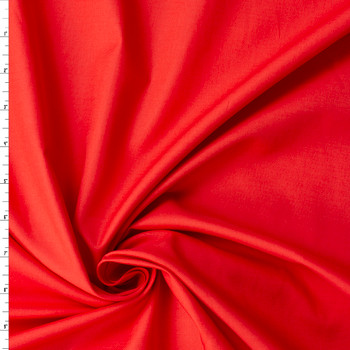 Classic Red Italian Designer Cotton Poplin #31801 Fabric By The Yard