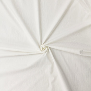 White on White Stripe Italian Designer Seersucker #31854 Fabric By The Yard - Wide shot