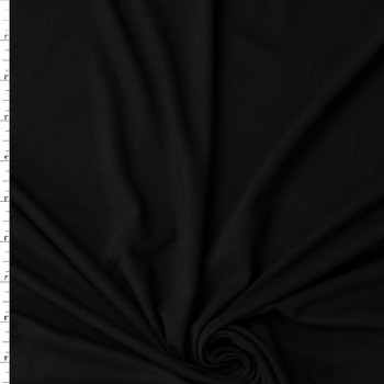Black Heavyweight Stretch Rayon/Spandex Jersey #31867 Fabric By The Yard