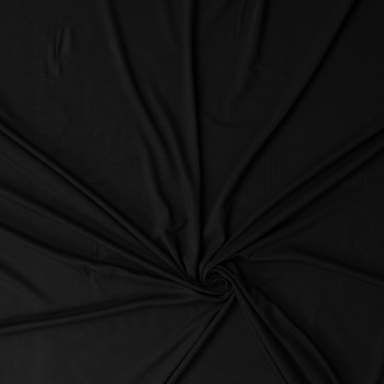 Black Heavyweight Stretch Rayon/Spandex Jersey #31867 Fabric By The Yard - Wide shot