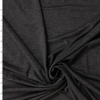 Charcoal Heather Stretch Rayon/Spandex Jersey #31870 Fabric By The Yard