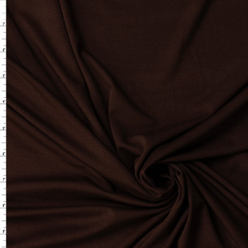 Espresso Heavyweight Stretch Rayon/Spandex Jersey #31873 Fabric By The Yard