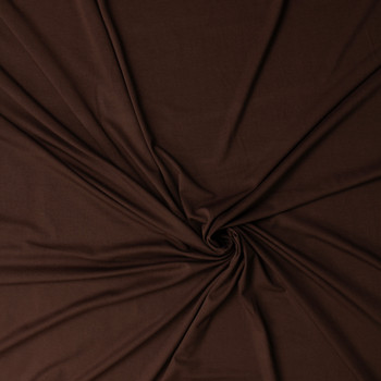 Espresso Heavyweight Stretch Rayon/Spandex Jersey #31873 Fabric By The Yard - Wide shot
