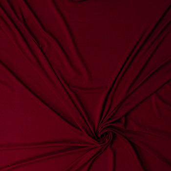 Wine Heavyweight Stretch Rayon/Spandex Jersey #31889 Fabric By The Yard - Wide shot