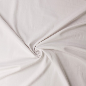 White Cotton/Spandex Rib Knit #31892 Fabric By The Yard - Wide shot