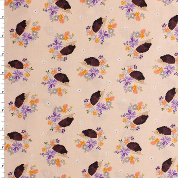 Belini Hedgehogs Quilter’s Cotton from Dear Stella #32012 Fabric By The Yard