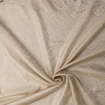 Sand Large Diamonds Designer Cupro Lining #32045 Fabric By The Yard - Wide shot