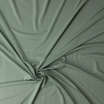 Sage Heavyweight Stretch Rayon/Spandex Jersey #32096 Fabric By The Yard - Wide shot