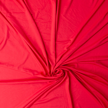 Vermilion Heavyweight Stretch Rayon/Spandex Jersey #32098 Fabric By The Yard - Wide shot