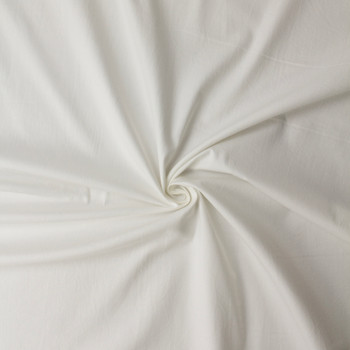 White Designer Cotton Duck #32103 Fabric By The Yard - Wide shot