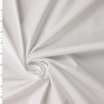 White Designer Stretch Cotton Lawn #32105 Fabric By The Yard