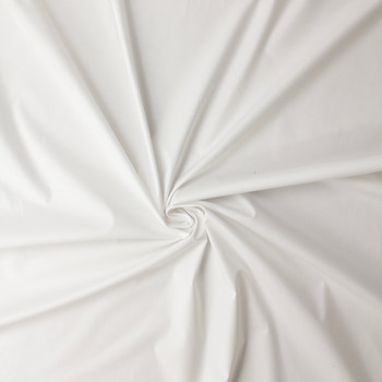 White Designer Stretch Cotton Lawn #32105 Fabric By The Yard - Wide shot
