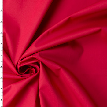 Red Stretch Cotton Poplin #32113 Fabric By The Yard